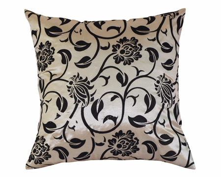 Floral Design Neutral Cushion Cover