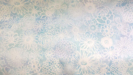 Floral Flight - Floral Outline Blue