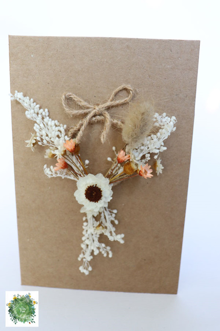 Floral Wreath Cards - Creams Peach