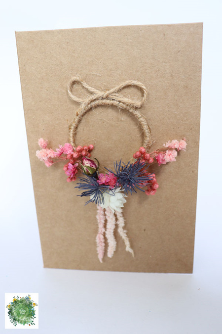 Floral Wreath Cards - Pinks