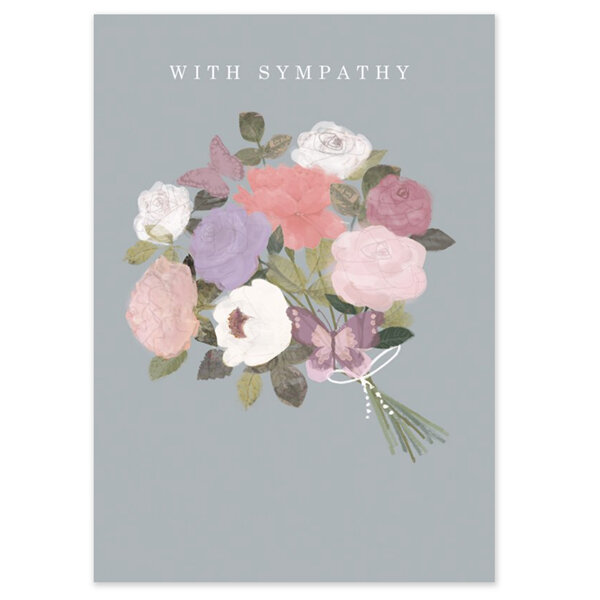 Flower Bunch Sympathy Card by Hammond Gower