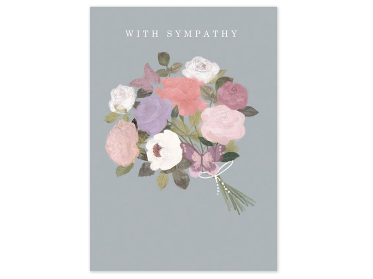 Flower Bunch Sympathy Card by Hammond Gower