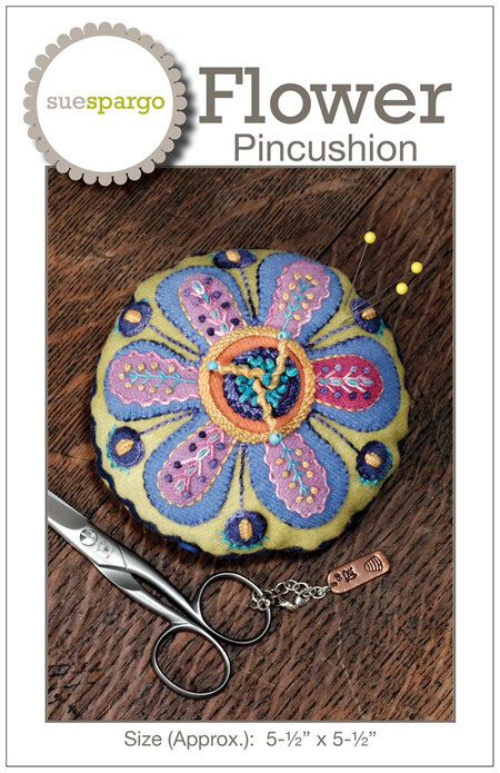 Flower Pincushion by Sue Spargo