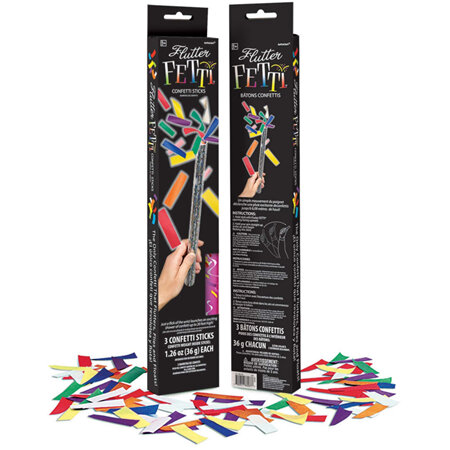 Flutter fetti - 3 confetti sticks