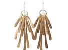 flutter gold statement earrings feathers leaves lily griffin nz jewellery