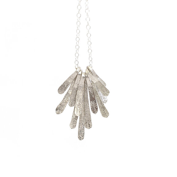 Flutter Necklace in Silver