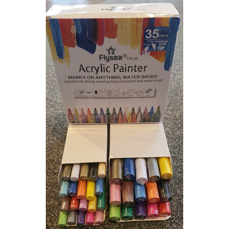 Flysea Acrylic Paint Markers - Combo Pack