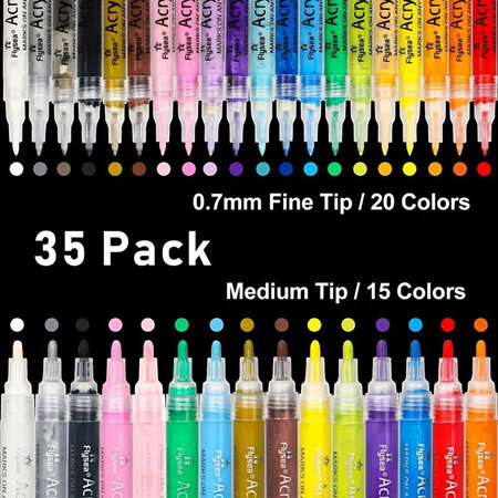 Flysea Acrylic Paint Markers - Combo Pack