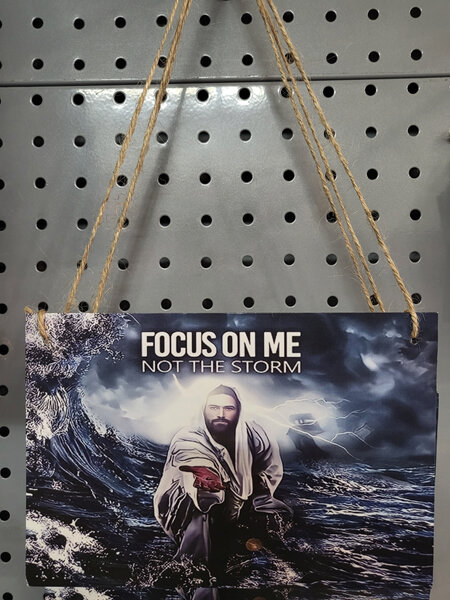 Focus on me wooden wall hanging