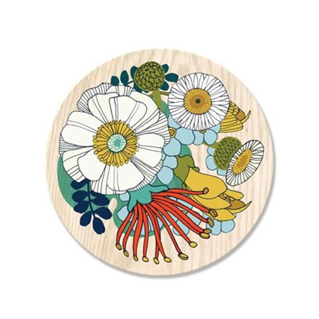 Folk Flowers Coaster
