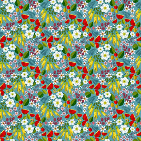 Folk Tails - Floral Blue