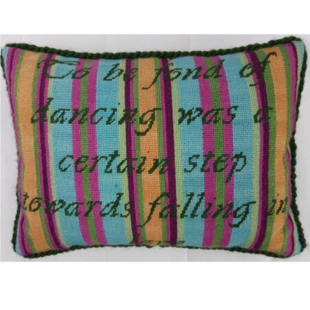 Fond of Dancing Needlepoint Cushion Kit by Mary Self