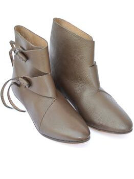 Footwear 1 - Generic  Medieval Ankle Boots with Toggles