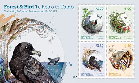 Forest & Bird and NZ Post - Stamp collection celebrating 100 years of conservation