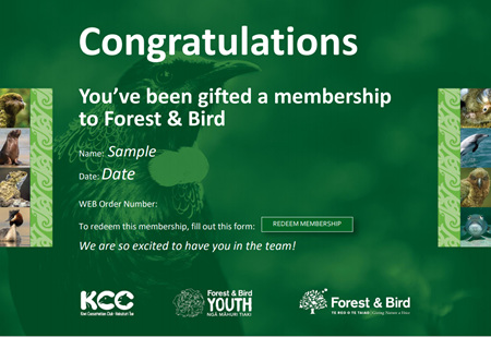 Forest & Bird Gift Membership