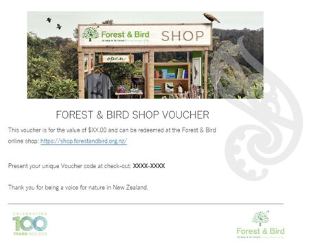 Forest & Bird Shop Voucher