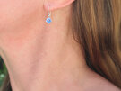 forget me not blue flowers drop earrings sterling silver floral lilygriffin tiny