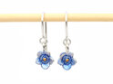 forget me not blue flowers earrings sterling silver floral lilygriffin jewellery