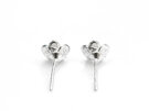 forget me not blue gold flowers tiny studs earrings delicate floral