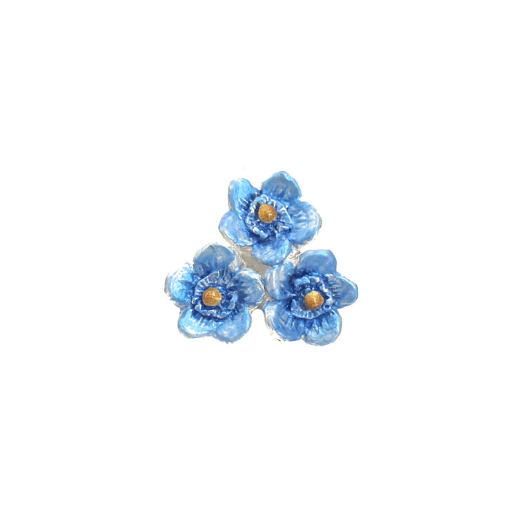 Forget Me Not Bouquet Pin