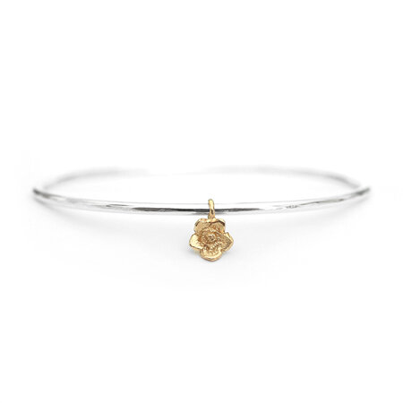 Forget Me Not Flower Bangle
