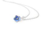 forget me not flower blue sterling silver nz jewellery necklace pendant