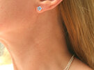 forget me not flower blue studs sterling silver spring floral lilygriffin