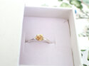 forget me not flower solid gold adjustable ring silver lily griffin nz jeweller