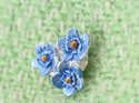 Forget Me Not flowers blue lapel pin wedding gift luck lily griffin nz jeweller