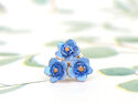 Forget Me Not posey cluster flowers lapel pin wedding brooch lilygriffin nz