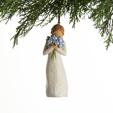 Forget-me-not Willow Tree , hanging ornament