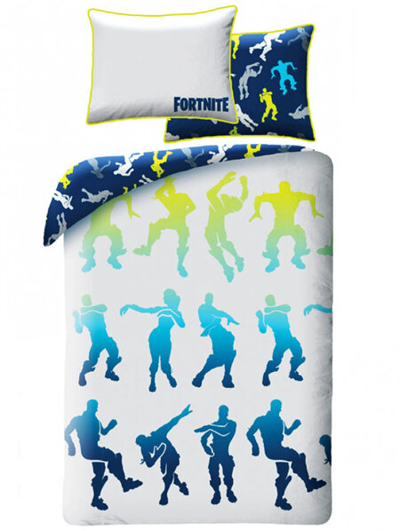 Fortnite Battle Single Duvet Cover Set - Large Euro Pillowcase - 100% Cotton