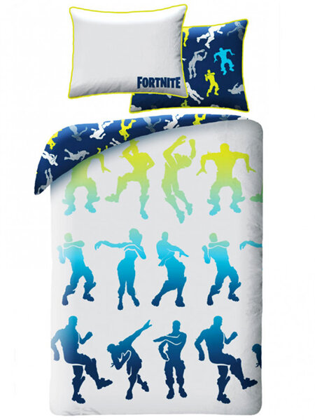 Fortnite Battle Single Duvet Cover Set - Large Euro Pillowcase - 100% Cotton