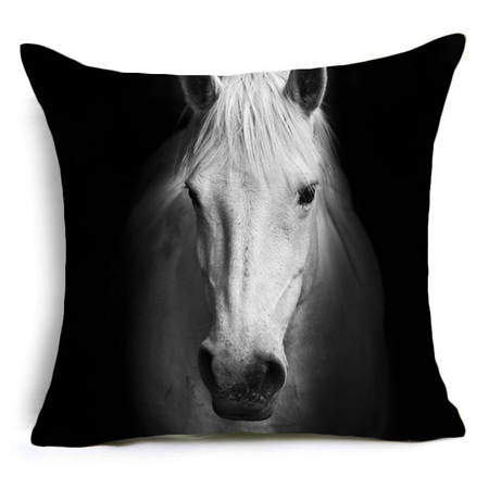 Forward Facing Horse Cushion Cover