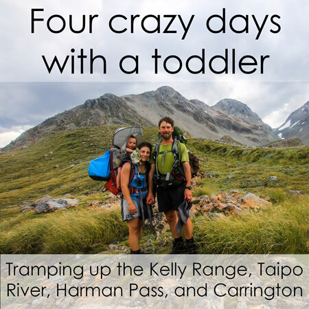 Four Crazy Days with a Toddler Hiking Kelly Range / Taipo / Harman Pass