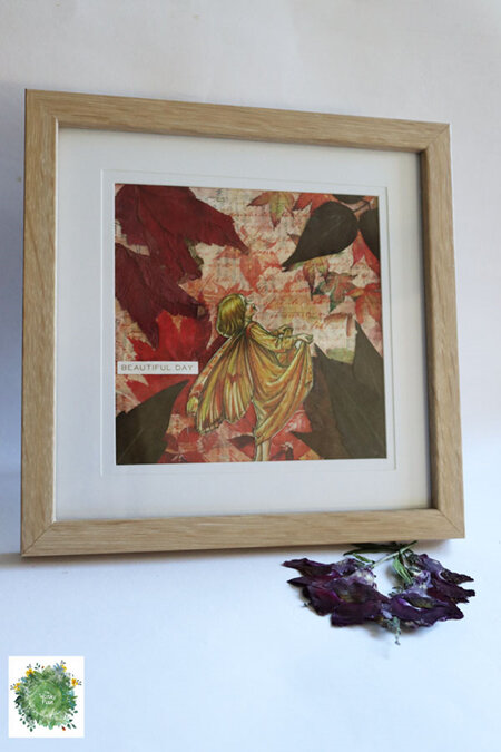 Framed Pressed Flowers - Beautiful Day