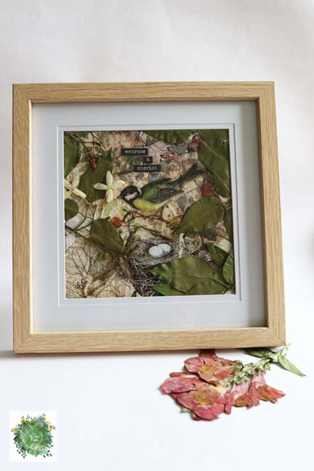 Framed Pressed Flowers - Embrace and Cherish