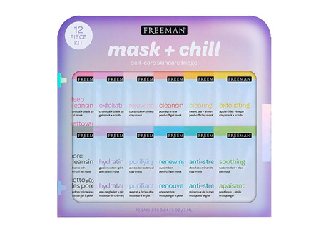 Freeman 12-Piece Mask + Chill Self-Care Skincare Fridge Kit