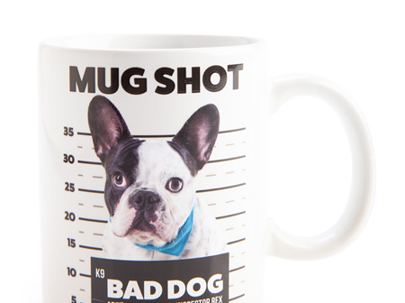 French Bulldog Mug Shot Ceramic Mug