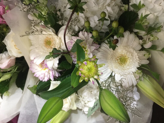 Fresh White, Cream, Green Toned Bouquets & Posies
