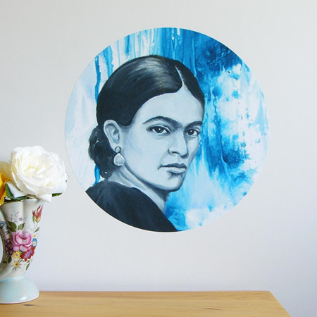 Frida Kahlo dot wall decal