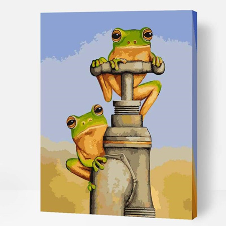 Frogs on Tap - Paint By Numbers
