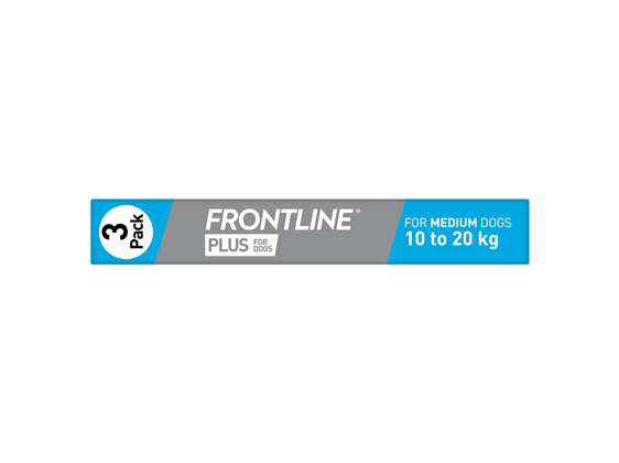 FRONTLINE PLUS for Dogs - 10.1-20kg - triple pack