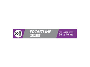 FRONTLINE PLUS for Dogs - 20.1 - 40kg - triple pack