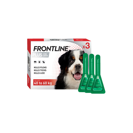 FRONTLINE PLUS for Dogs - 40.1-60kg - triple pack