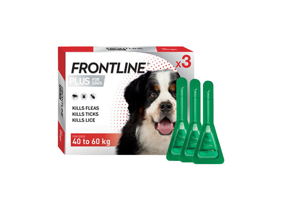 FRONTLINE PLUS for Dogs - 40.1-60kg - triple pack