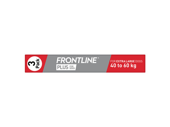 FRONTLINE PLUS for Dogs - 40.1-60kg - triple pack