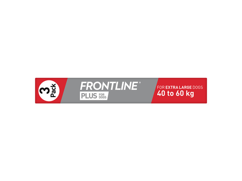 FRONTLINE PLUS for Dogs - 40.1-60kg - triple pack