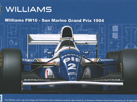 Fujimi 1/20 Williams FW16 San Marino GP 1994 (FUJ090580)
