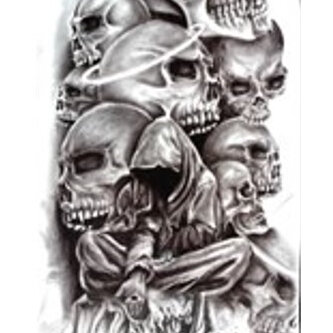 Full Sleeve Tattoo Sticker 48cm x 17cm (37)